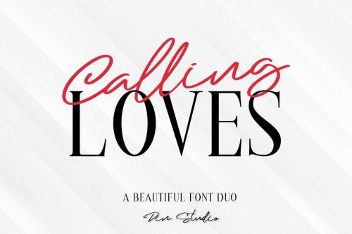 Calling Loves Font Duo 1