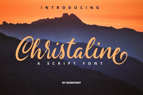 Christaline Script Font 1
