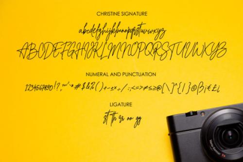 Christine Signature Font 4