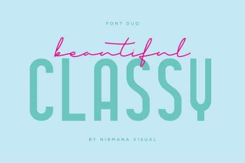 Classy Beautiful Font Duo 1