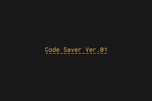 Code Saver Font Family