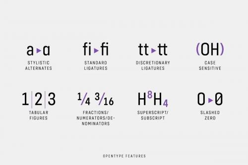 Config Condensed Sans Font Family 9
