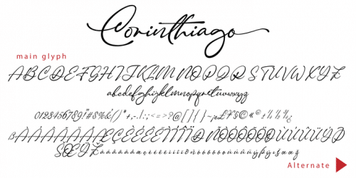 Corinthiago Handwritten Font 13