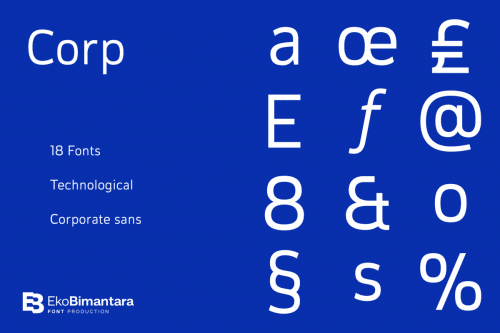 Corp Sans Serif Font Family 2