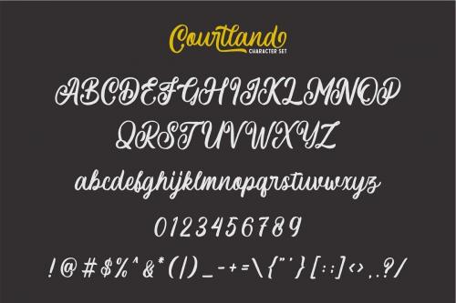 Courtland Handdrawn Font  6