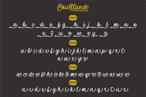 Courtland Handdrawn Font  7