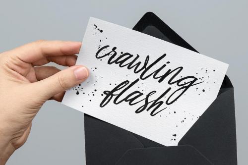 Crawling Flash Script Font 3