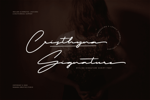 Cristhyna Signature Script Font 4