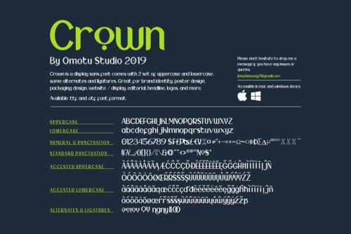 Crown Typeface  7