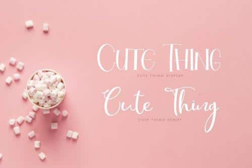 Cute Thing Font Duo  7