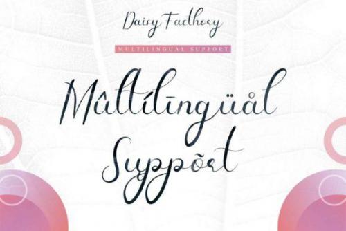 Daisy Facthory Calligraphy Font 7