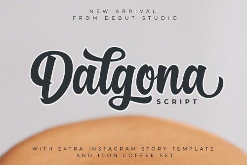 Dalgona Script Font 1