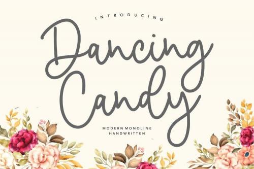 Dancing Candy Monoline Handwritten Font