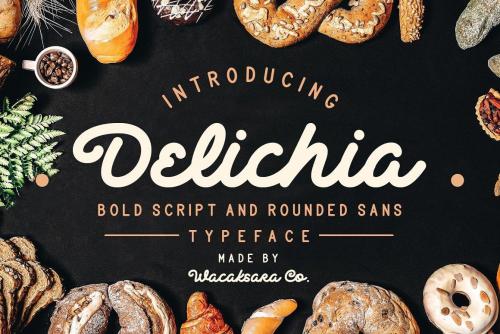 Delichia Bold Script Font 1