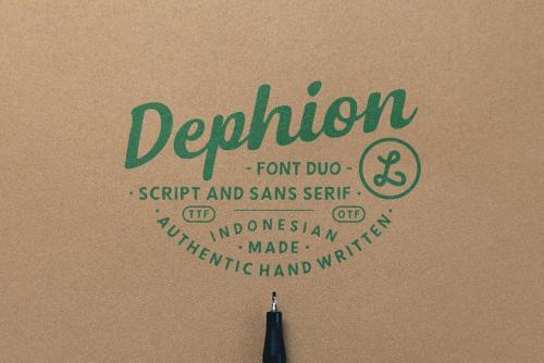 Dephion Script Font Free Download