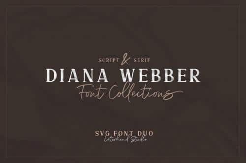 Diana Webber SVG Font Duo  1