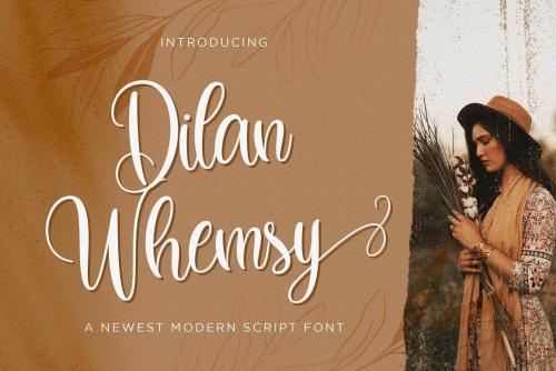 Dilan Whemsy Calligraphy Script Font 1