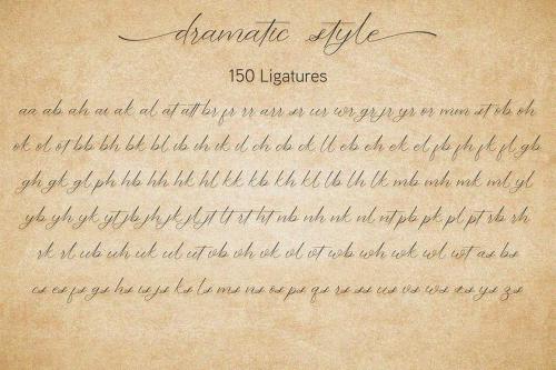 Dramatic Style Calligraphy Font  11