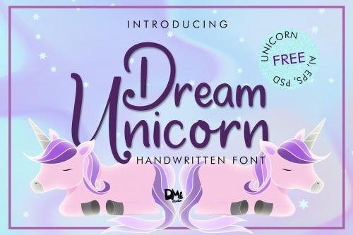 Dream Unicorn Handwritten Font 1