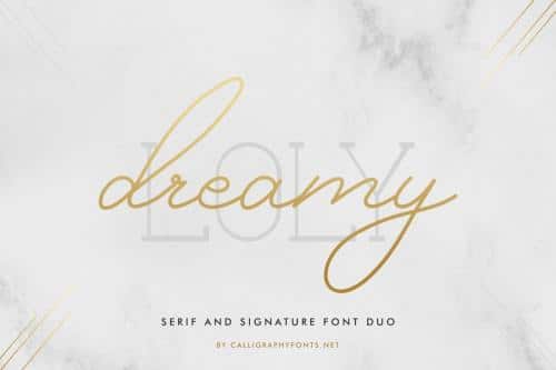Dreamy Loly Font Duo  1