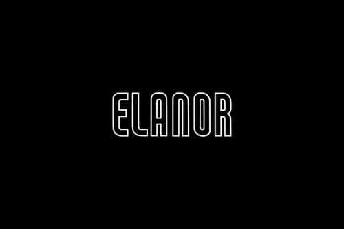 Elanor Display Sans Outline Typeface 5