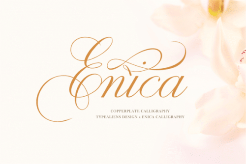 Enica Calligraphy Font 1