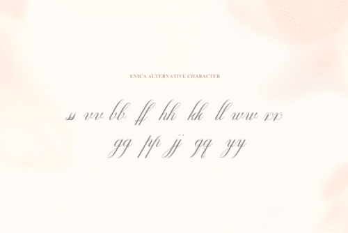Enica Calligraphy Font 11