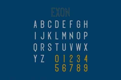 Exon Sans Serif Font 3