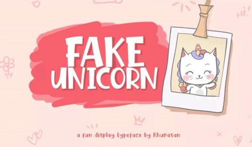 Fake Unicorn Font