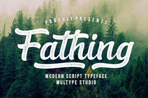 Fathing Modern Bold Script Font