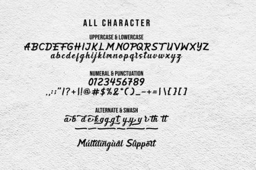 Fathing Modern Bold Script Font 6