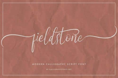 Fieldstone Calligraphy Font