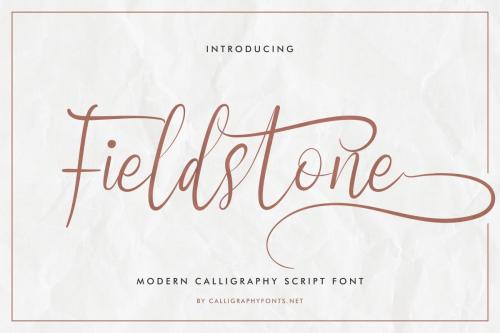 Fieldstone Calligraphy Font 1