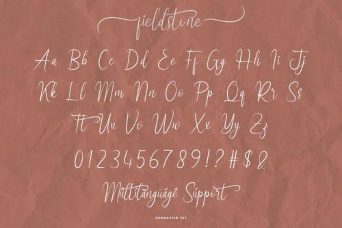 Fieldstone Calligraphy Font 4