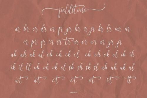 Fieldstone Calligraphy Font 6