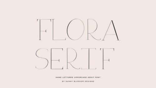 Flora Serif Font