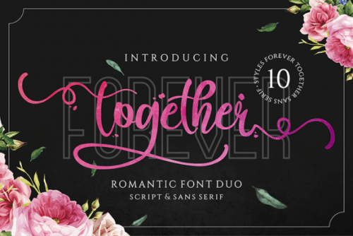 Forever Together Romantic Font 1