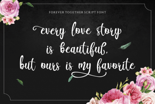 Forever Together Romantic Font 2