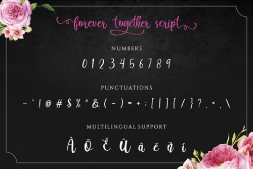 Forever Together Romantic Font 4