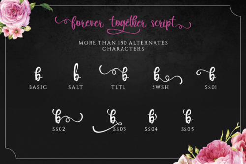 Forever Together Romantic Font 5
