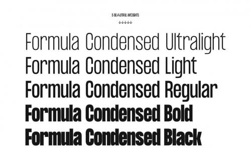 Formula Consensed Font Family 2