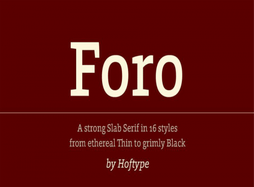 Foro-Font-Family-0