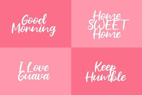 Fresh Guava Bold Script Font 5