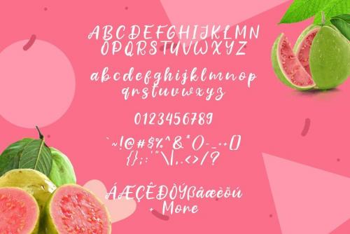 Fresh Guava Bold Script Font 6