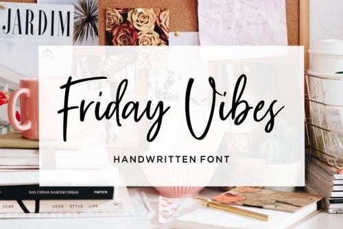 Friday Vibes Handwritten Font 1