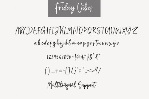Friday Vibes Handwritten Font 8