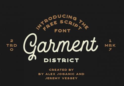 Garment District Monoline Script Font 1