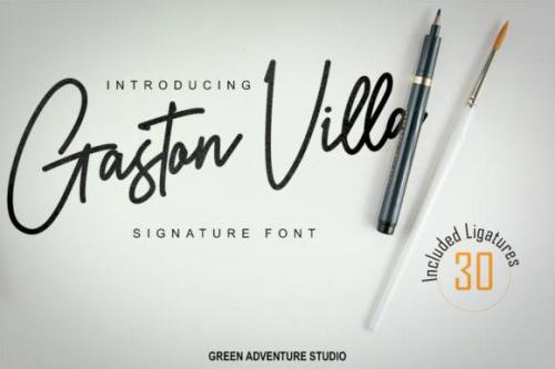 Gaston Villa Signature Font
