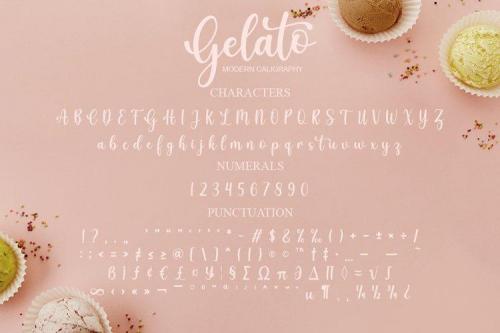 Gelato Modern Calligraphy Script Font 3