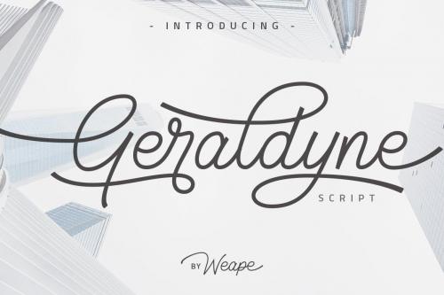 Geraldyne Script Font  10